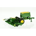 thumbnail image 2 of 1:24 Korody RC Farm Tractor Toy 8 Wheel Blue Diecast Metal Working Seeder Attachment & Lights, 2 of 11