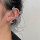 thumbnail image 5 of Pendientes de mariposa de metal dorado y plateado sin perforación Yashi con clip de circonita brillante, 5 of 5