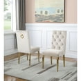 thumbnail image 4 of Rectangular Clear Glass 5pc Dining Set with Gold Stainless Steel Base, 4 of 5