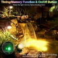 thumbnail image 3 of Underwater Pond Lights, Dimmable Submersible Led Fountain Lights with Timer, IP68 Waterproof, Colorful Light, US Plug, 3 of 8
