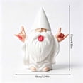 thumbnail image 3 of Fmbmuo Halloween Cute White Ghost Resin Figurine Tabletop Decor For Desk Mantel And Party Display, 3 of 5