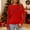 Red, variant on Womens Long Sleeve Merry Christmas T-Shirts Casual Merry and Graphic Tee Christmas Tree Tops
