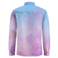 thumbnail image 4 of Pastel Cloud Shirt Men Light Colored Galaxy Casual Shirts Autumn Funny Graphic Blouses Long Sleeve Trendy Oversize Top Gift Idea, 4 of 6