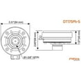thumbnail image 6 of PRV AUDIO DT175Ph-S 1" Exit Screw-On Horn 75 Watts RMS 8 Ohms 1" VC Pro Audio 108dB Phenolic Compression Driver Single, 6 of 6