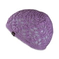 thumbnail image 4 of Candid Signature Apparel Women’s Beanie Handmade Floral Design with Premium Natural Bamboo Cotton for Casual Wear, Lavender, 4 of 4