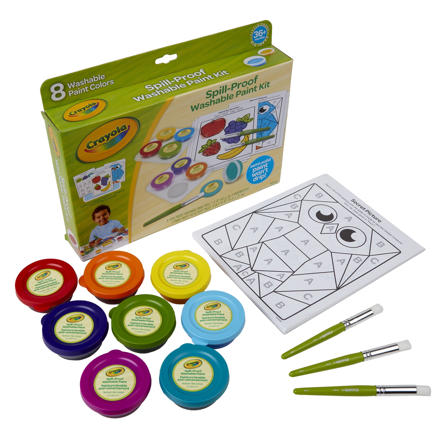 Crayola Spill-Proof Washable Paint Kit