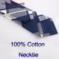 thumbnail image 2 of HUISHI moda 100% corbata de algodón Formal para hombres Casual Plaid Corbatas Gravatas Corbatas Slim trajes para hombres corbatas fiesta cuello estrecho corbata yaoshenbao CONDUJO, 2 of 2
