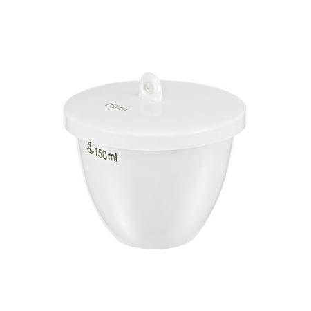 150ml Porcelain Crucible Cup with Lid for Foundry Melting Casting Refining