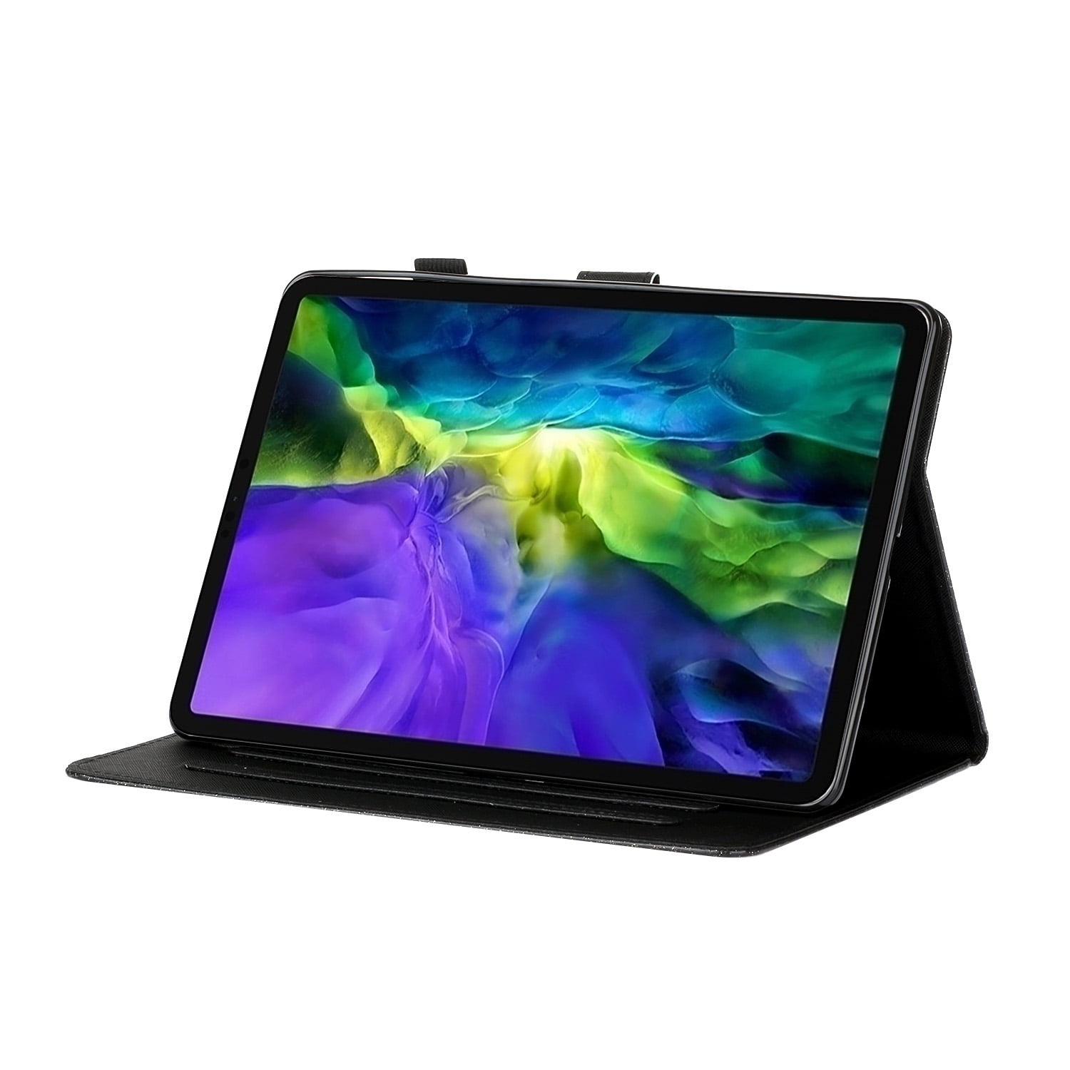 Allytech iPad Pro 11 2020 Case, Slim Fit PU Leather Folio Flip Smart Cover Auto Sleep Wake Shock-Absorption Multi Angle Stand Pencil TPU Inner Case Cover for Apple iPad Pro 11 2nd Gen, Gold