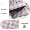 thumbnail image 6 of Non-Slip Rug Pad Rugs Farmhouse Lavender Butterfly Rectangle Area Rugs 5x7Ft Soft Carpet Pads for Living Room Kids Room, Vintage Purple Linen Buffalo Plaid, 6 of 9