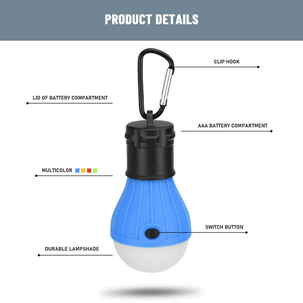 GoolRC Portable LED Tent Light Camping Light Bulb with