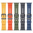 thumbnail image 5 of WIUSUN Silicone Rugged Band For Apple Watch Series 11 10 9 8 6 5-1 46mm Ultra 49mm iWatch 44mm 45mm Sports Strap Bracelet, 5 of 6