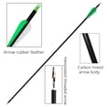 thumbnail image 4 of Runzkzy 6/12PCS Arrow 31.5 inch Mixed Carbon Arrow Bow Compound Bow Shooting Hunting Practice, 4 of 12