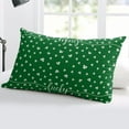 thumbnail image 5 of Clover, Throw Pillow Covers, St. Patrick's Day Green Shamrock Soft Breathable Pillow Cases with Invisible Zipper for Sleeping, Standard Pillowcases for Couch Bed Sofa Chair 20x26 Inches, 5 of 6