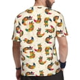 thumbnail image 2 of Wukai Boho Chicken Print Men's Short-Sleeved Mesh T-Shirt,Quick-Dry Short Sleeve Workout T-Shirt-3X-Large, 2 of 8
