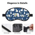 thumbnail image 3 of Salouo cute winter bear Print Sleep Mask Eye Cover, 1-Pack Eye Masks Washable Sleeping Eyeshade Block Sleep Shade Cover Light Reduces Puffy Eyes Traveling Gifts, 3 of 7