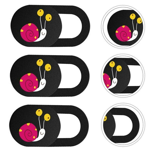 WHAMVOX 3Pcs Assorted Color ABS Laptop Camera Privacy Protection Cover Universal Webcam Cover 1.85X0.9X0.1In