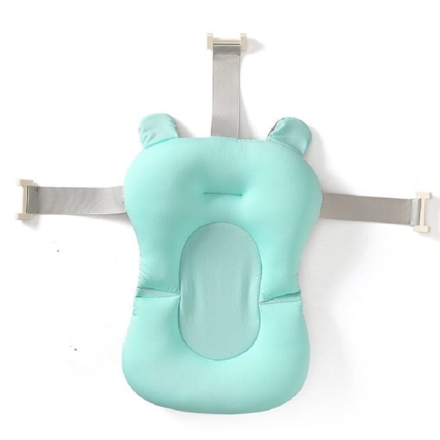 Baby Bath Seat Support Mat Foldable Baby Bath Tub Pad & Chair Newborn Bathtub Pillow Infant Anti-Slip Soft Comfort Body Cushionbath toys 2 He Qiyong unisex