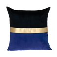 thumbnail image 1 of HomeRoots 402660 Black, Gold & Blue Tufted Velvet Square Pillow, Multi Color, 1 of 1