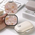 thumbnail image 2 of HUGFEGWE Portable Daily Pill Case, Travel Pill Organizer, Travel Pill Cases, Pill Container, Daily Pill Organizer, 7 Compartments Portable Pill Case, Pill Box to Hold Vitamins, Cod Liver Oil (Small), 2 of 7