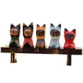 thumbnail image 1 of Decoraciones de escritorio de madera, gato de la suerte, lindo gatito, restaurante, tienda, oficina, dormitorio, decoraciones pequeñas Sailing Electrónica, 1 of 5