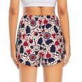 thumbnail image 4 of Goofa Barbeque1 Printed Women 2 in 1 Running Shorts,Quick Dry Athletic Workout Shorts,High Waisted Athletic Shorts with Liner Pockets-Large, 4 of 9