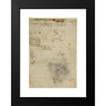 thumbnail image 2 of Leonardo da Vinci 18x24 Black Modern Framed Museum Art Print Titled - Head of an Old Man, and Studies of Machinery (1503-1506), 2 of 5
