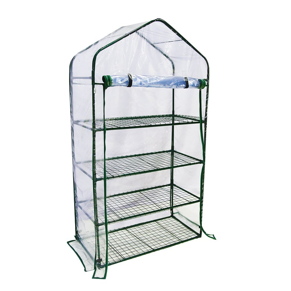 Abba Patio 4 Tier Mini Greenhouse Portable Lawn and Garden Green House, 40"L x... by Abba Patio
