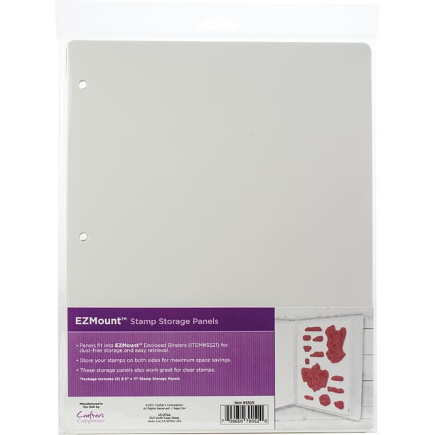 EZ Mount Lightweight Stamp Storage Panels, 5/pkg