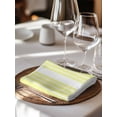 thumbnail image 6 of Yellow White Stripe Cloth Napkins Set of 4 Reusable Dinner Napkins, Modern Rustic Vertical Striped Cocktail Napkin Washable Table Napkins for Wedding/Holiday Party/Baby Shower 20"x20", 6 of 7