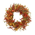 thumbnail image 6 of Artificial Fall Wreath Harvest Wreath Autumn Wreath Fall Berries Wreath for Indoor Outdoor Wedding Party Celebration Decoration 45cm, 6 of 10