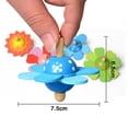 thumbnail image 3 of 4 Pcs Colourful Flower Spinning Top For Kids Novelty Wooden Spinning Top Childern Gift ANGGREK Otros, 3 of 7