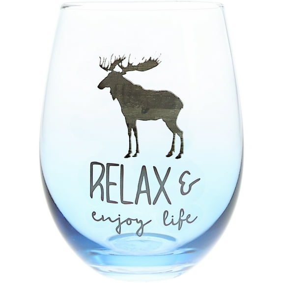 Relax - 18 oz Stemless Wine Glass