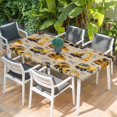 thumbnail image 2 of Construction Truck Table Cloths for 5 Foot Rectangle Tables, Cartoon Grips and Bulldozers Beige Patio Waterproof Elastic Fitted Tablecloths, Washable Rectangular Table Cover for Camping, 2 of 8