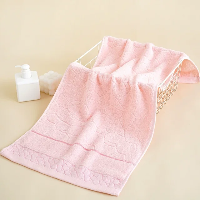 Zhuge Paquete de 2 toallas de 75 x 35 cm, 100 % algodón, más grandes y ligeras, de secado rápido, súper suaves y absorbentes, perfectas para el baño, color rosa.