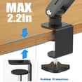 thumbnail image 7 of Desk Clamp Bookshelf for Reading, Ergonomic Design,Adjustable Height to 20 Inch with Swivel Base Cookbook Holder A, 7 of 7