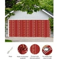 thumbnail image 2 of Christmas Garage Door Decorations Banner 6x13ft, Christmas Showflake Bohemia Stripe Red Garage Door Banner Cover Hanging Backdrop Xmas Decor for Indoor Outdoor Holiday Party Home Wall Photo Background, 2 of 6