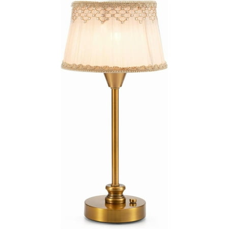 UMEXUS Rechargeable Cordless Table Lamp with Dimmer Portable Small Battery Operated Lamp Outdoor Touch Warm Light Ambient Lighting for Restaurant Patio Dining Side End Table Kitchen Antique Brass