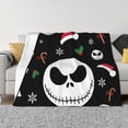 thumbnail image 1 of Goofa The Nightmare Before Christmas Pattern Fleece Throw Blanket for Couch, Soft Checkered Flannel Blanket for Sofa, Warm Cozy Decorative Blanket Fall Decor Gift-60"x50", 1 of 6