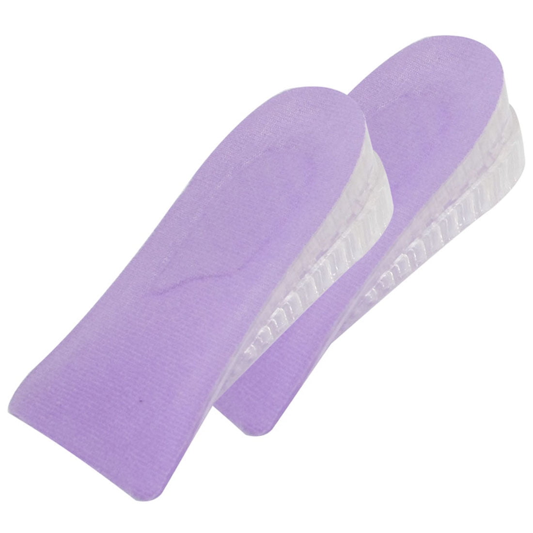 Purple Fleece Coated Clear White Gel Heel Lift Insert Height Insoles Pad Pair Walmart Canada