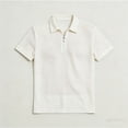 thumbnail image 4 of Dolkfu Mens Summer Shirts Quarter Zip Hollow Out Mesh Golf Shirts Men Short Sleeve Breathable T Shirt M, 4 of 4