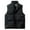 Black, variant on JTieacloth Men's Outerwear Jackets Coats Solid Color Concealed Zipper Vest Padded Warm Sleeveless Quilted Jacket Winter Outdoor Insulated Layer Black