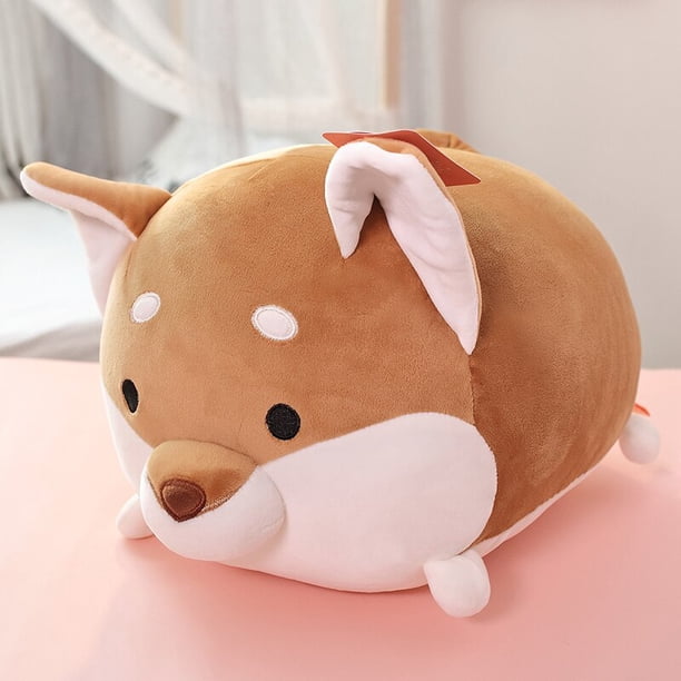Kawaii peluche Animal peluche dinosaurio cerdo Shiba Inu perro suave juguete dibujos animados elefante muñeca bebé almohada regalo 35/45cm zhangmengya LED