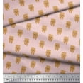 thumbnail image 2 of Soimoi Pink Moss Georgette Fabric Pomeranian Dog Fabric Prints By Yard 42 Inch Wide, 2 of 3