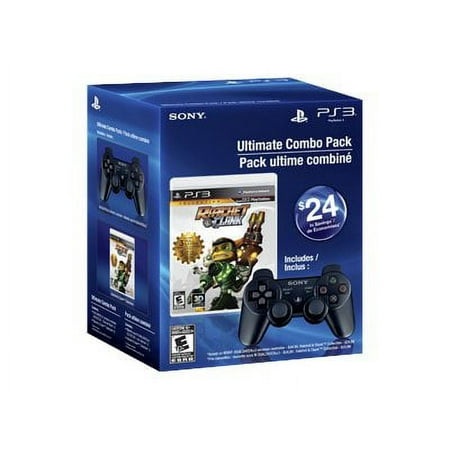 Sony PS3 Ultimate Combo Pack - Gamepad - wireless - Bluetooth - charcoal black - for Sony PlayStation 3