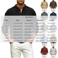 thumbnail image 7 of Daiosportswear Men's Casual Henley Shirts Collarless Roll-Up Long Sleeve Button Down Waffle T Shirt Gray XXXXL, 7 of 7
