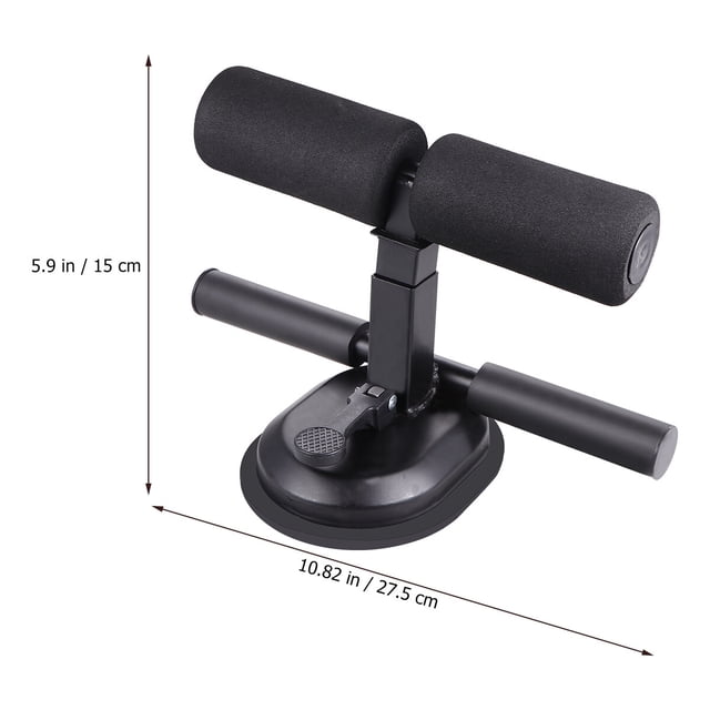 unbranded 1Ud Herramienta Para Abdominales Con Ventosa Cómoda Y Resistente Color Negro