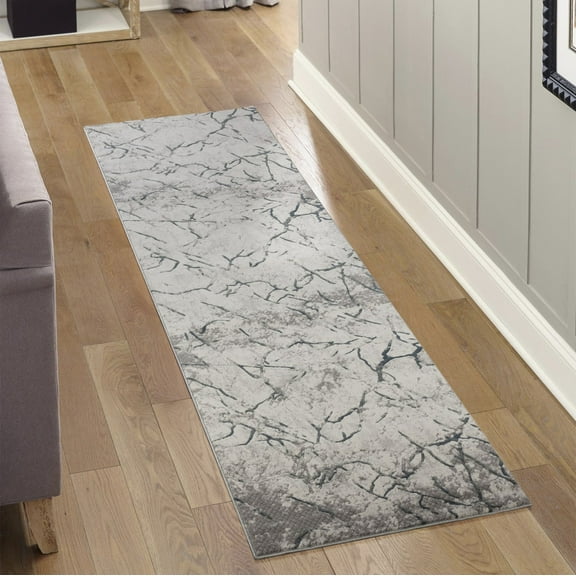 Area Rugs Geometrix GC_DIM1007 Gray 2 ft. 7 in. x 9 ft. 10 in. Area Rug,Throw Rugs