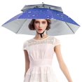 thumbnail image 1 of La Cabeza Al Aire Libre, Sombrero De Doble Capa, Paraguas Plegable Para La Cabeza, Impermeable, Transpirable, Paraguas De Pesca, Golf, Pesca, Camping, Sombrero Eigraketly HA045279-02, 1 of 6
