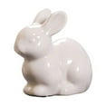 thumbnail image 3 of Qocolhg Ceramic White Rabbits Easter Bunny Decorations Porcelain Bunny Rabbit for Easter Decoration Ceramic Bunny Figurine Statues for Home Decor Bunny Decor Rabbit Decor Spring Decoration Gifts, 3 of 7